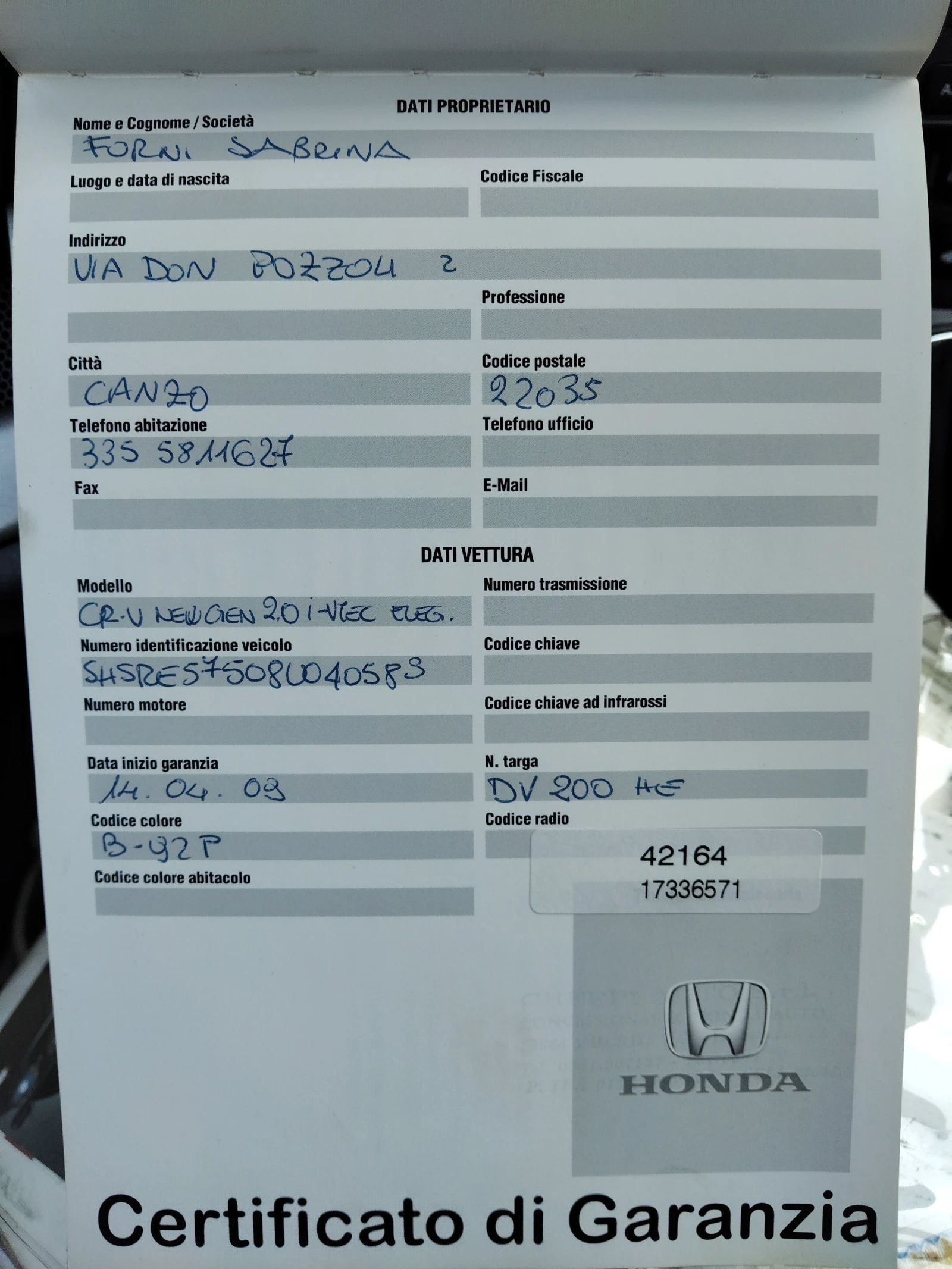 Honda Cr-v 2, 0i 150ps 4x4 6ck, снимка 15 - Автомобили и джипове - 54976993