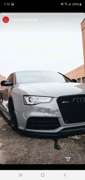Audi Rs5 NARDO GREY * CUSTOM BUILD * CARFAX * АВТОКРЕДИТ *  - 29500 € / 57696.99 лв. - 64476014 13