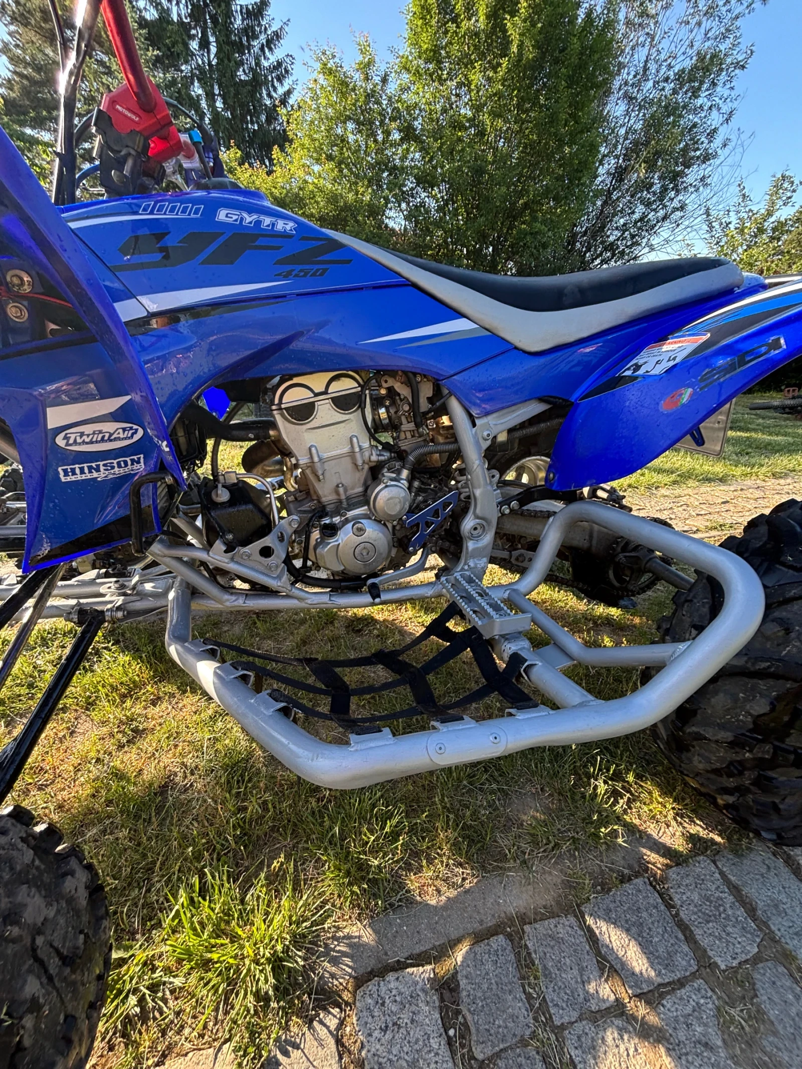 Yamaha Yfz 450cc РЕГИСТРАЦИЯ В КТИ + чисто нови гуми, снимка 12 - Мотоциклети и мототехника - 54739445