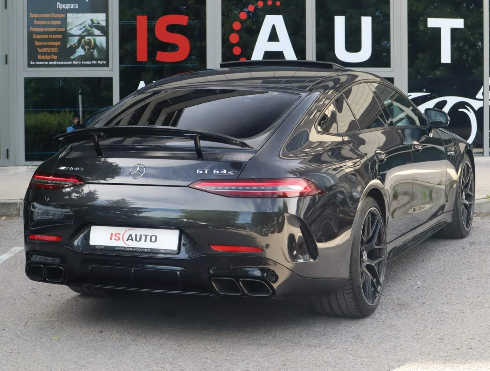 Mercedes-Benz AMG GT 63s/4Matic/Керамика/Карбон/Burmester/HuD/Камера 36, снимка 4 - Автомобили и джипове - 55039017
