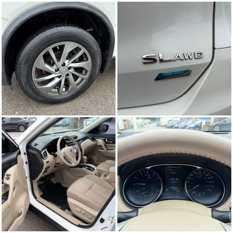 Nissan Rogue SL 2.5i / AWD / 360 камера / Full, снимка 14 - Автомобили и джипове - 53251307