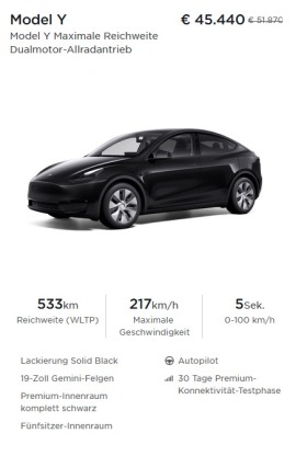 Обява за продажба на Tesla Model Y НОВА! 0 км ~71 690 лв. - изображение 4