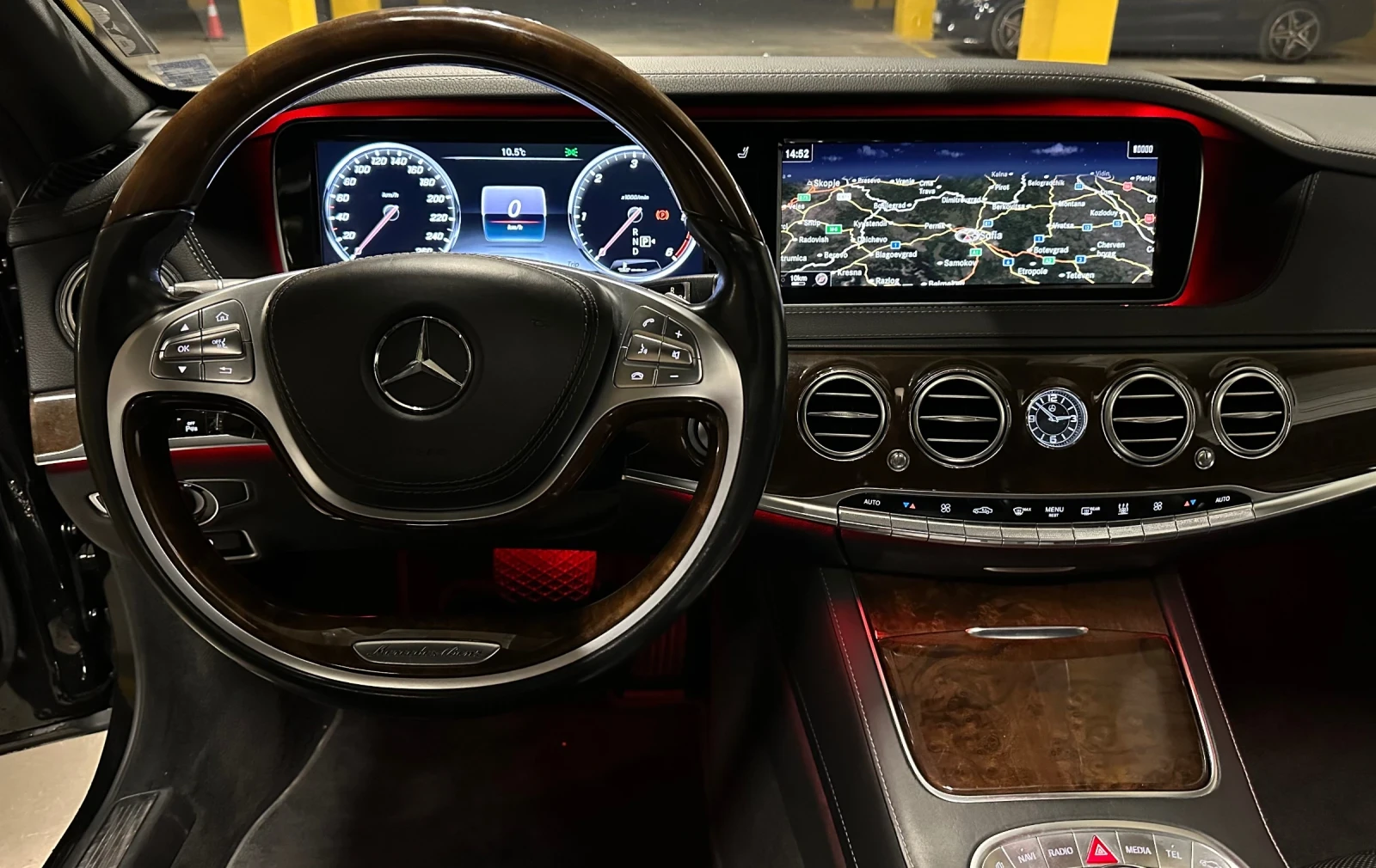 Mercedes-Benz S 350 4 MATIC, BURMESTER, PANO, снимка 11 - Автомобили и джипове - 53828294