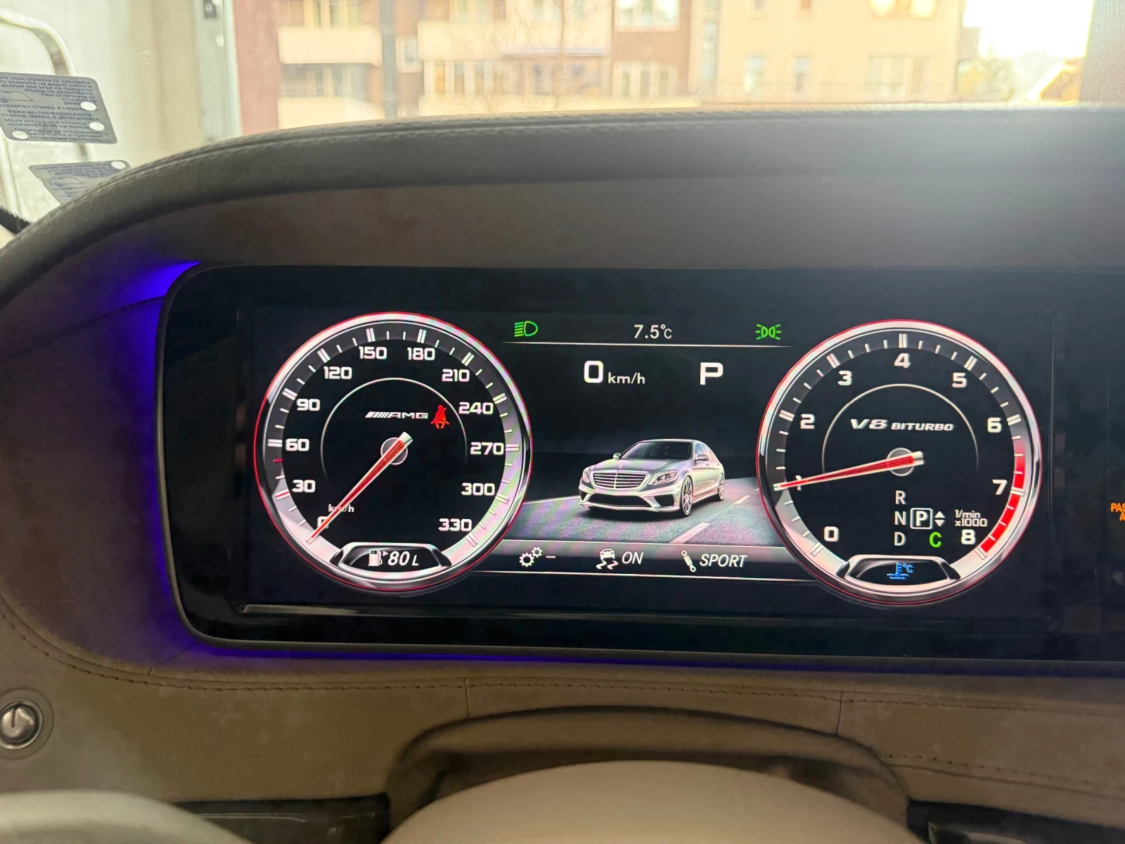 Mercedes-Benz S 500 AMG* 360* KEYLESS* White Dimond Designio* PANO* TO, снимка 14 - Автомобили и джипове - 55231893