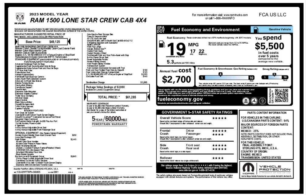 Dodge RAM 1500 DODGE RAM 1500 5.7 HEMI V8 ETORQUE 8ZF 120 000км., снимка 17 - Автомобили и джипове - 54583489