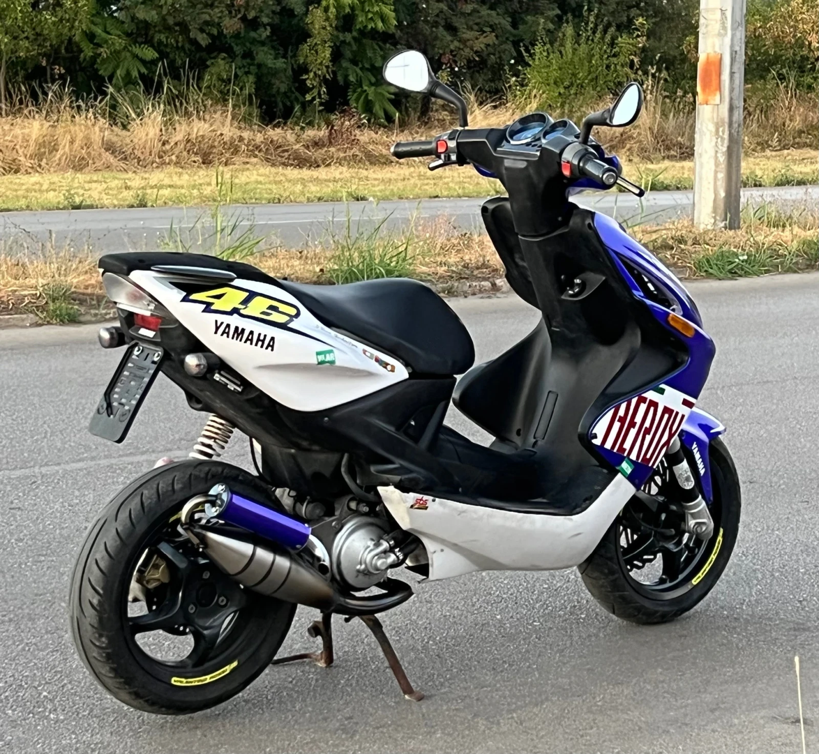 Yamaha Aerox * VR46 DESIGN* MALOSSI FULL TUNING* , снимка 5 - Мотоциклети и мототехника - 55945021