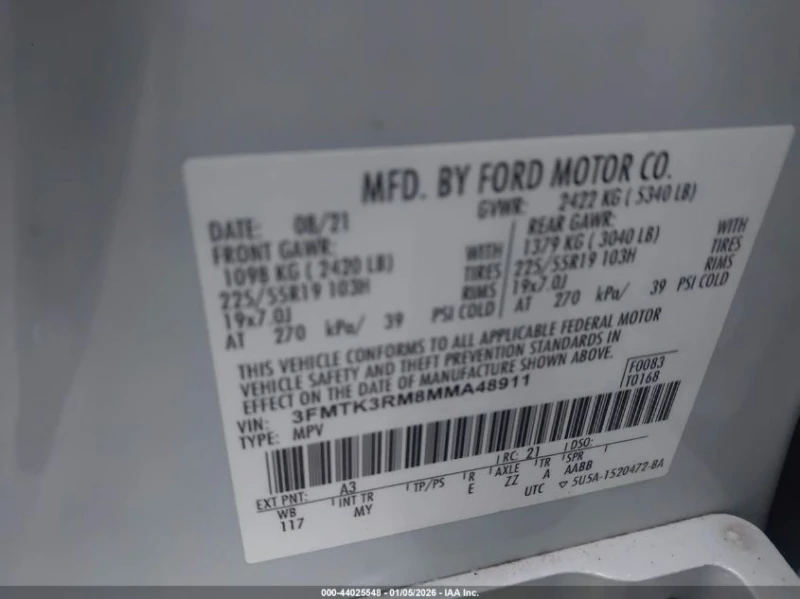 Ford Mustang Mach-E Premium RWD, снимка 9 - Автомобили и джипове - 53587224