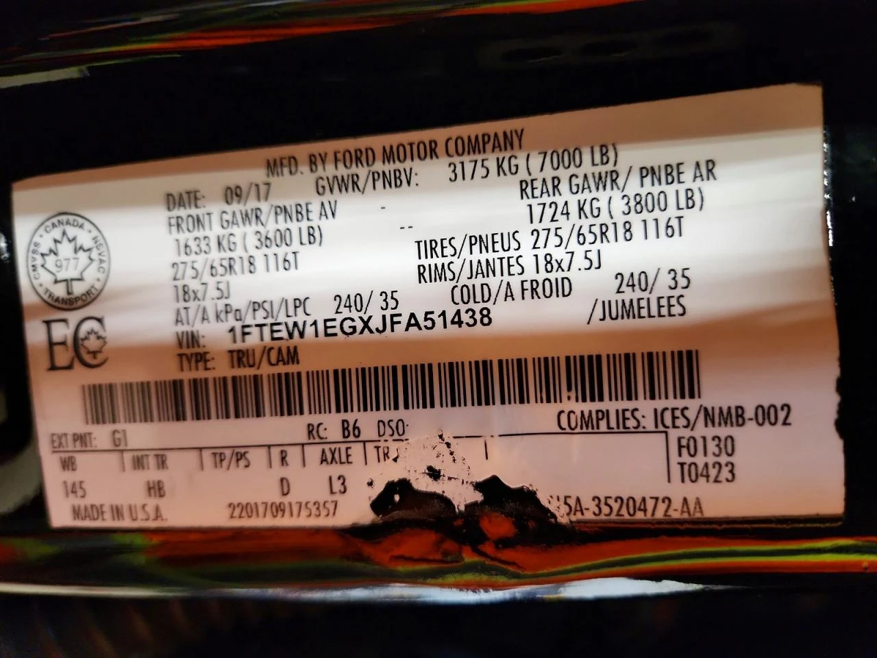 Ford F150 XL 4WD SuperCrew 5.5' Box, снимка 13 - Автомобили и джипове - 54129332