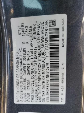 Honda Civic 2.0L 4 Front-wheel Drive - изображение 6