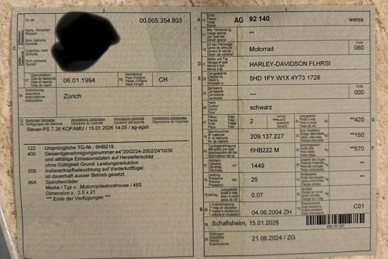 Harley-Davidson Electra Glide Classic Road King 1500 2004г внос от Швейцария , снимка 10 - Мотоциклети и мототехника - 53891248