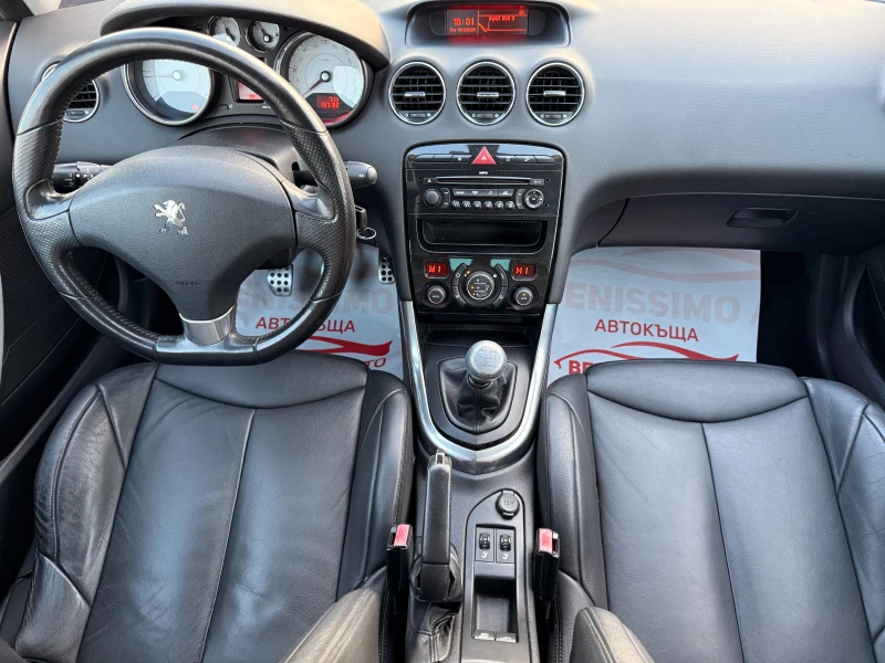 Peugeot 308 CC 2.0 HDI* ПОДГРЕВ* КОЖА* УНИКАТ* , снимка 10 - Автомобили и джипове - 52846173