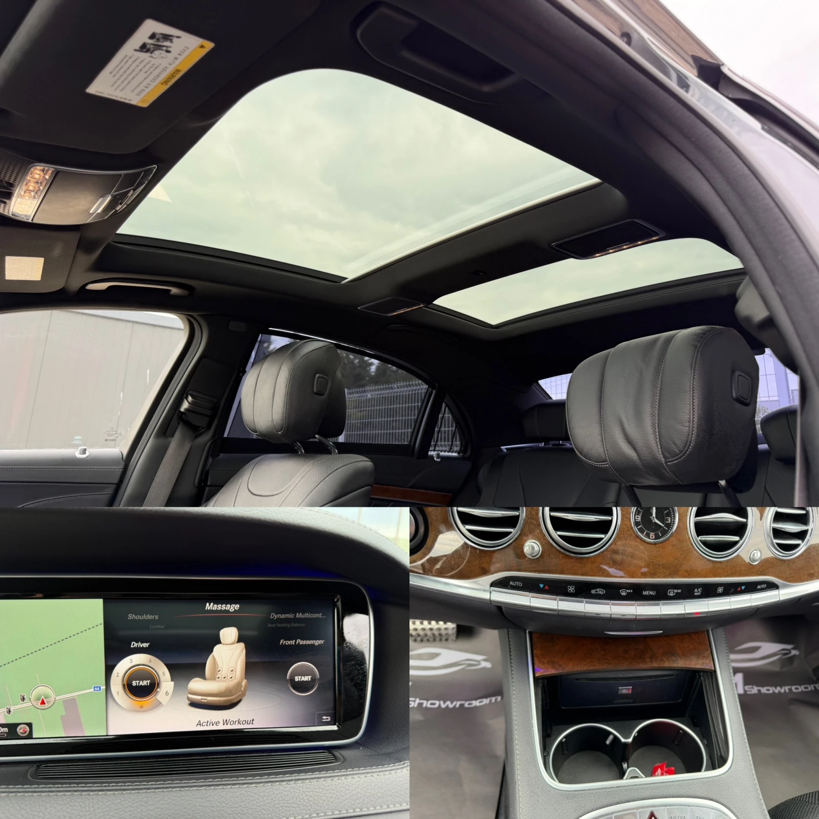 Mercedes-Benz S 500 AMG-ПАНОРАМА-МАСАЖИ-360КАМЕРИ-BURMASTER-BLIND-, снимка 14 - Автомобили и джипове - 54483274
