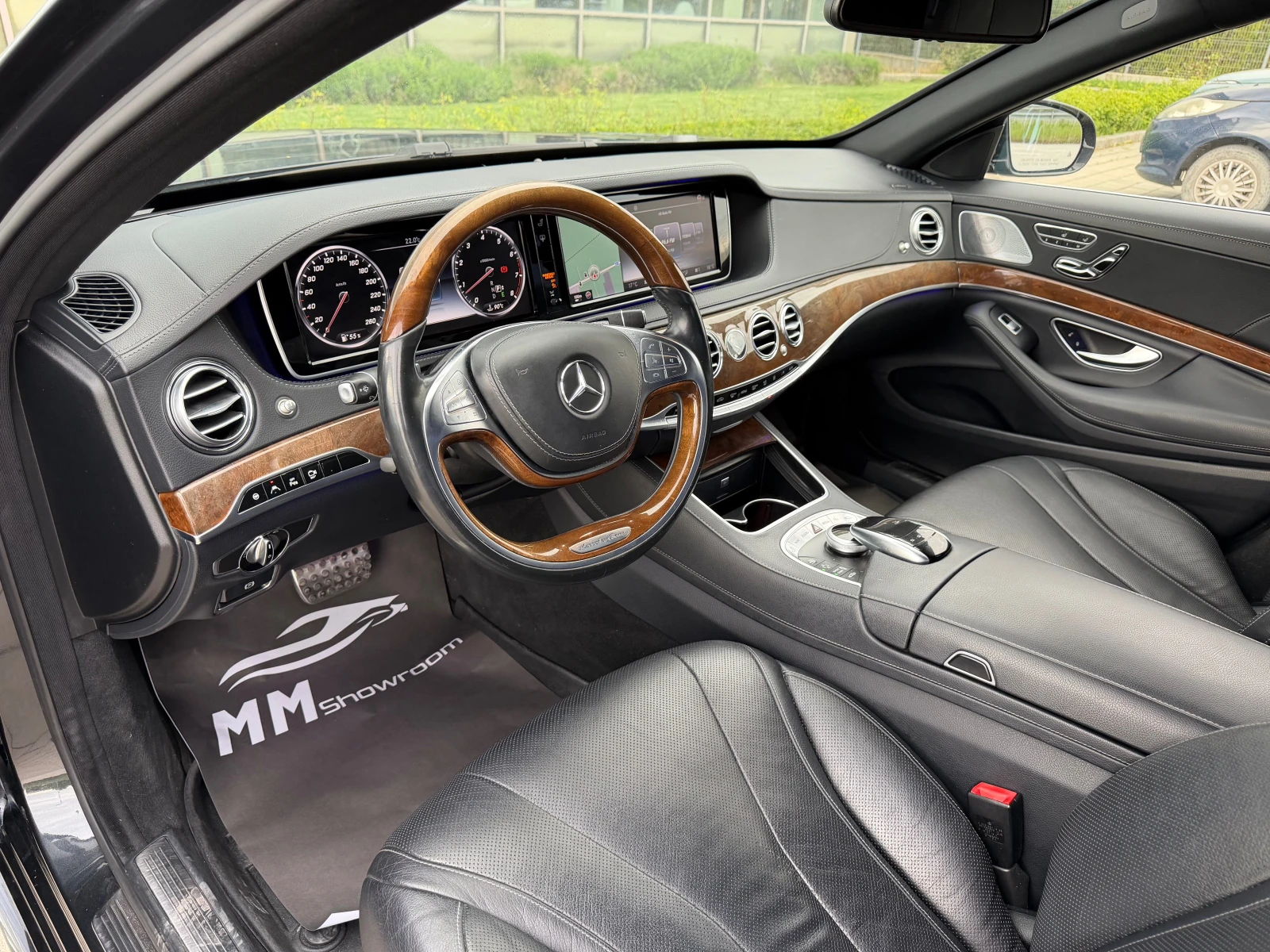 Mercedes-Benz S 500 AMG-ПАНОРАМА-МАСАЖИ-360КАМЕРИ-BURMASTER-BLIND-, снимка 9 - Автомобили и джипове - 54483274