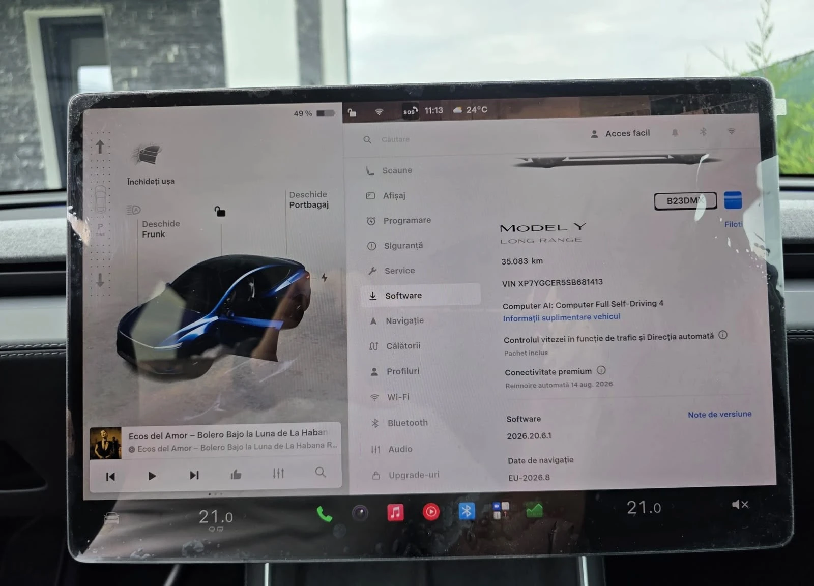Tesla Model Y LONG RANCE PREMIUM RWD!!!, снимка 12 - Автомобили и джипове - 55681971