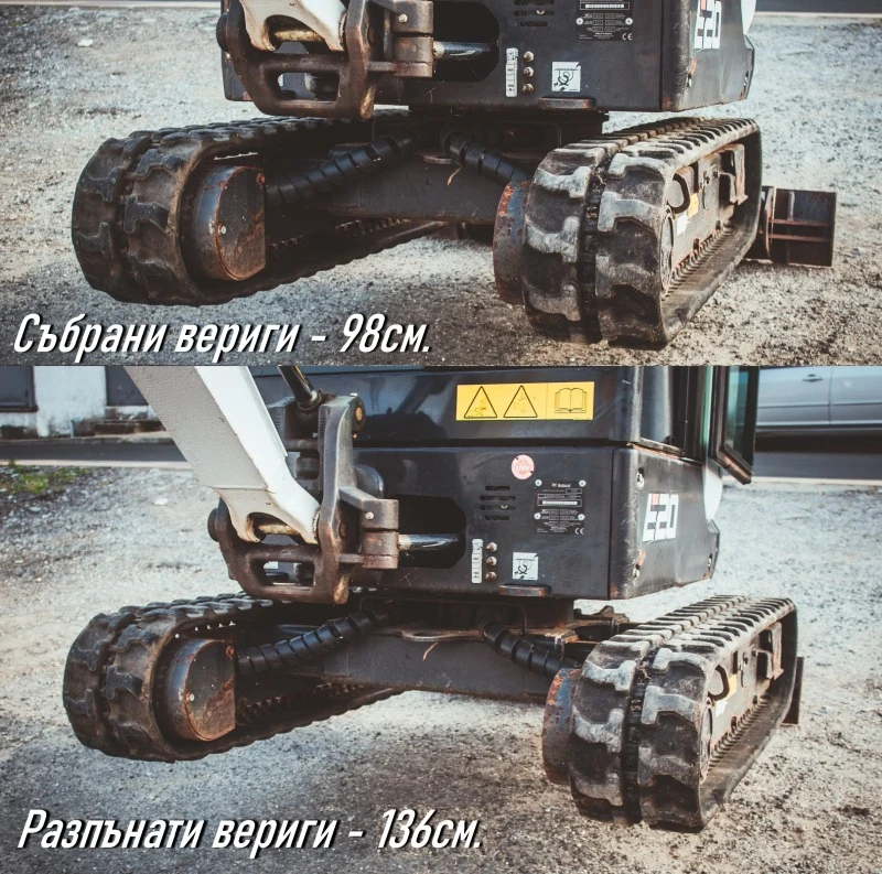 Багер Bobcat E20, снимка 8 - Индустриална техника - 47075937