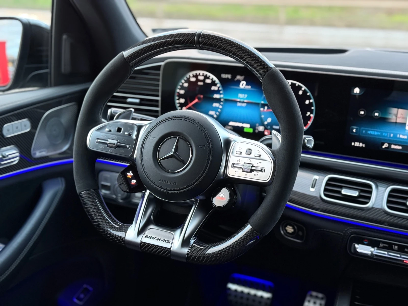 Mercedes-Benz GLE 63 S AMG * 22"* PANO* BURM* 360* HUD* CARBON* DISTR*  | Mobile.bg   11