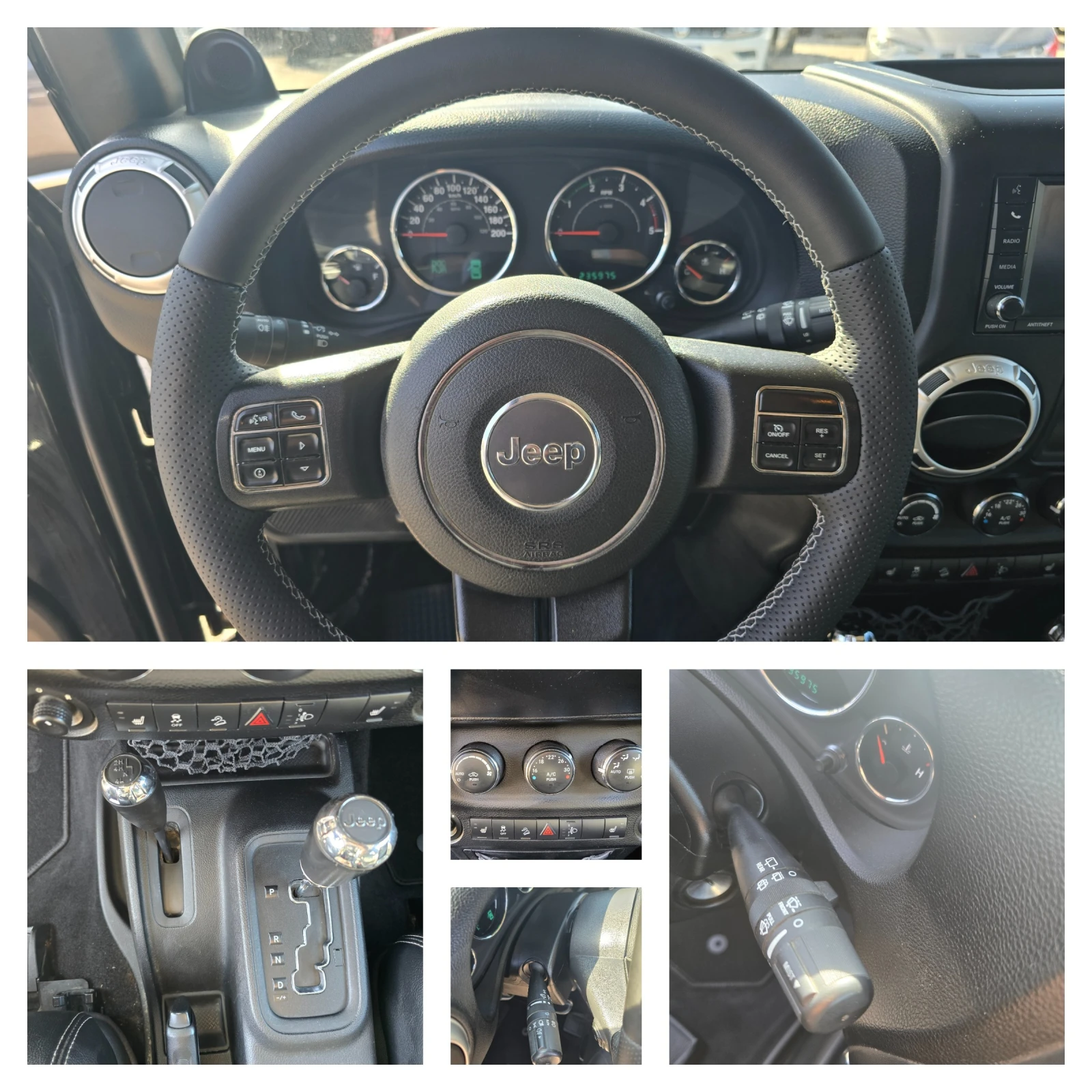 Jeep Wrangler SAHARA 2.8CRD| 200к.с| АВТОМАТИК| БЛОКАЖ, снимка 12 - Автомобили и джипове - 56323833