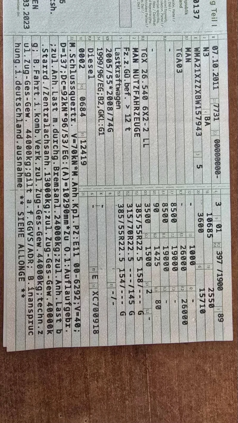 Man Tgx 26.540 / 6X2 / бордови, снимка 16 - Камиони - 52113662