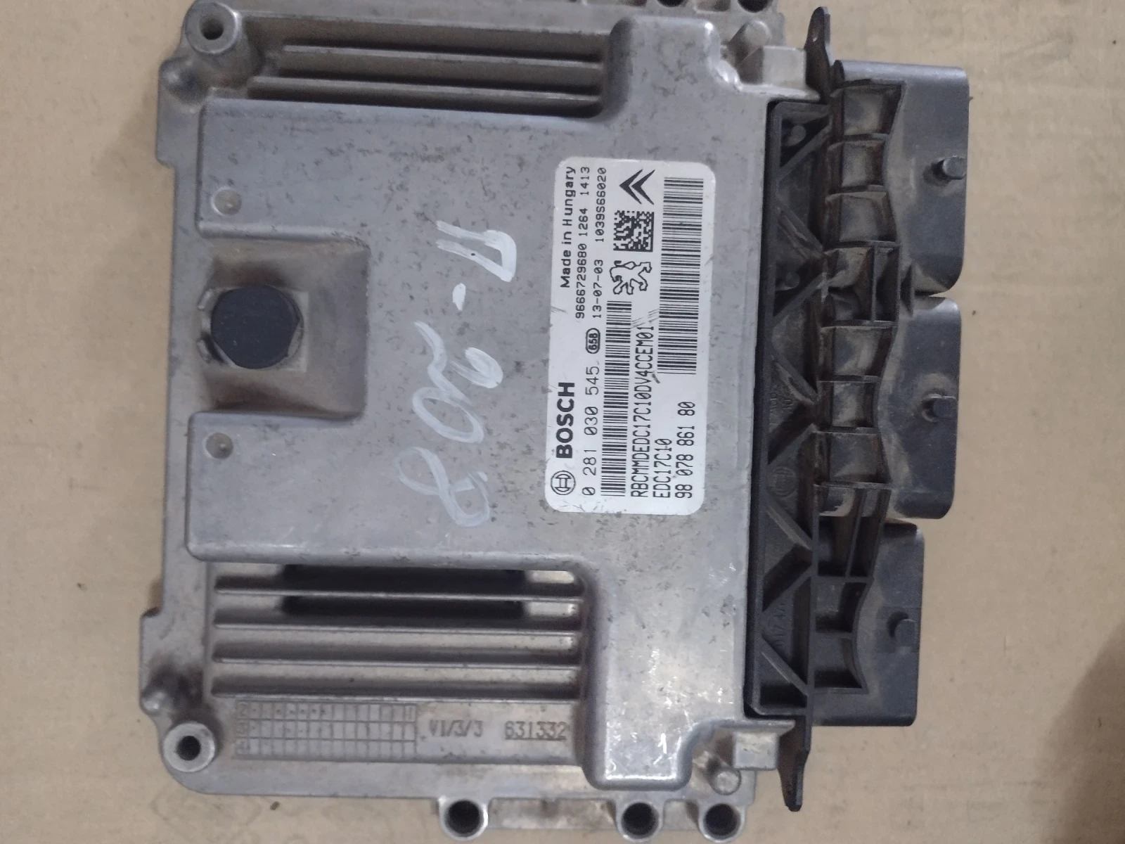 98 078 861 80  9807886180  EDC17C10  �������� �������� PEUGEOT, CITROEN 1.4 HDI Bosch 0 281 030 545 | Mobile.bg � ����������� 3