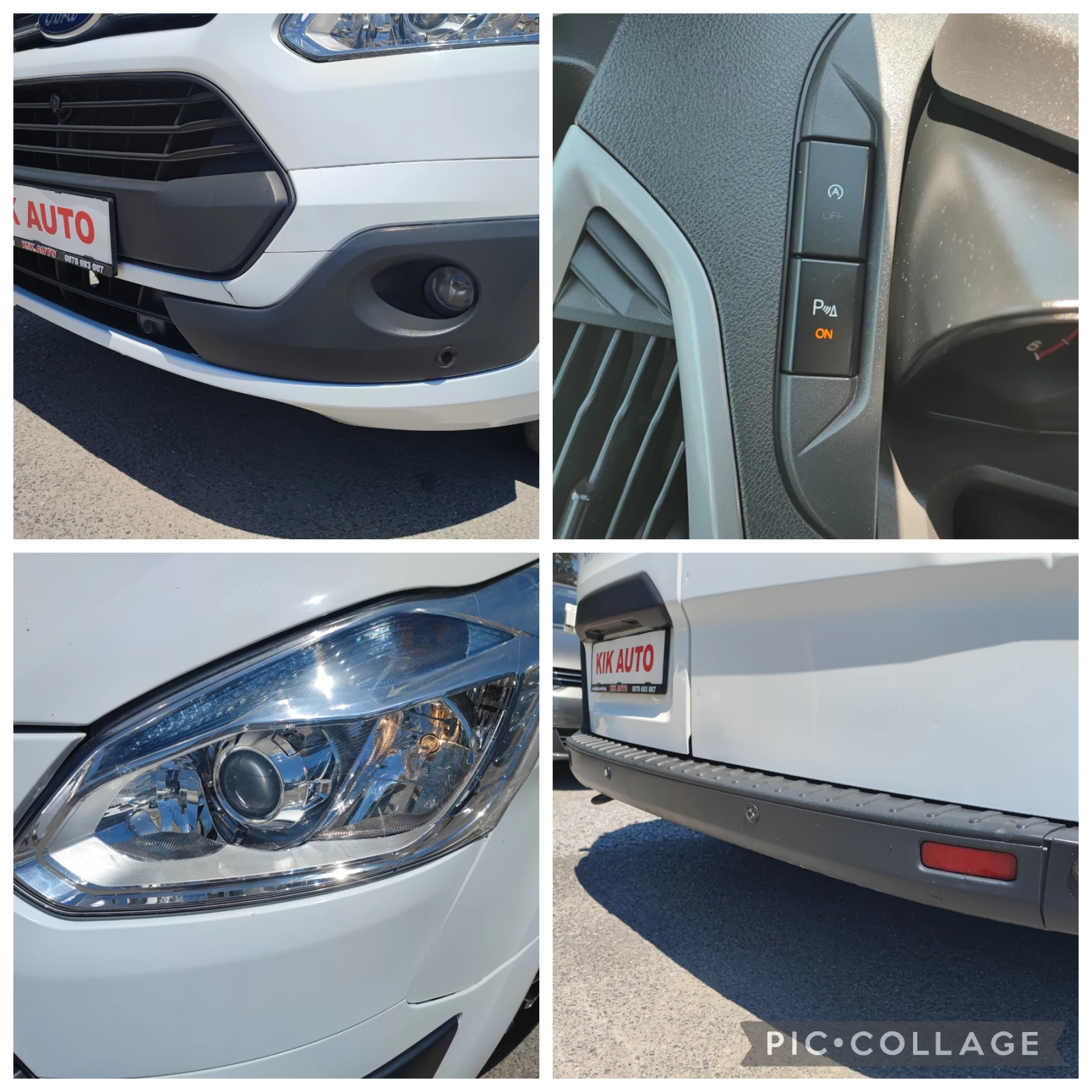 Ford Transit Custom 2.2D-125ks-6sk-ПАРКТРОНИК, снимка 14 - Бусове и автобуси - 54928986