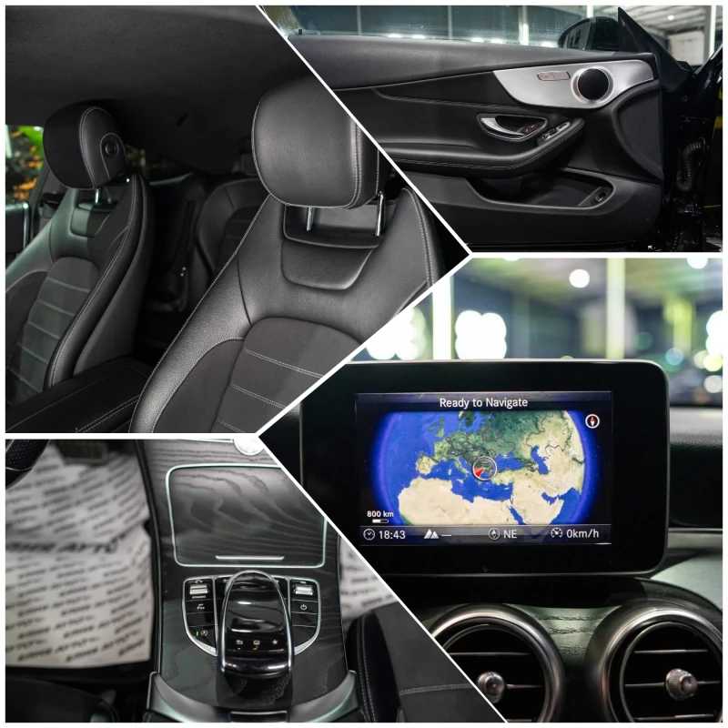 Mercedes-Benz C 250 COUPE FULL AMG LINE NAVI ЛИЗИНГ 100%, снимка 16 - Автомобили и джипове - 53300819