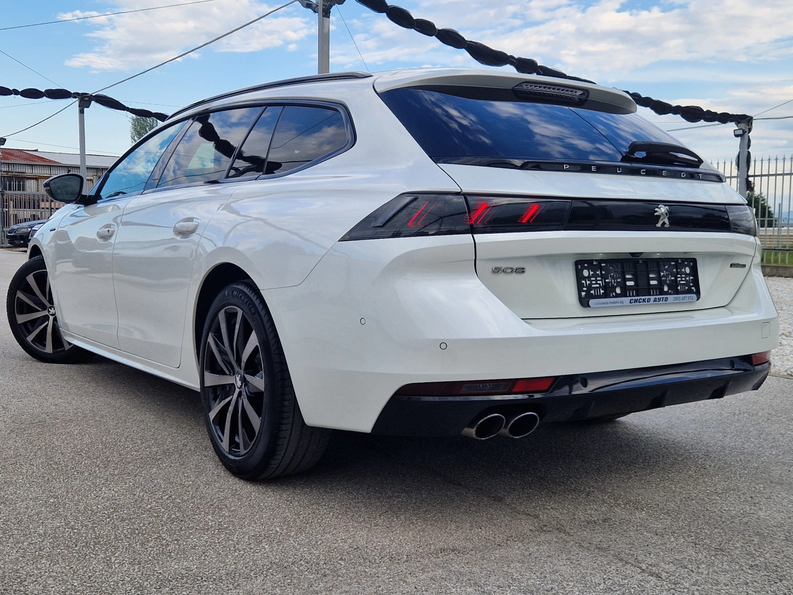 Peugeot 508 2.0GT-lineEAT8 БЯЛА ПЕРЛА/КАМЕРИ/ФУЛ ЛЕД/ДИСТРОНИК - изображение 4