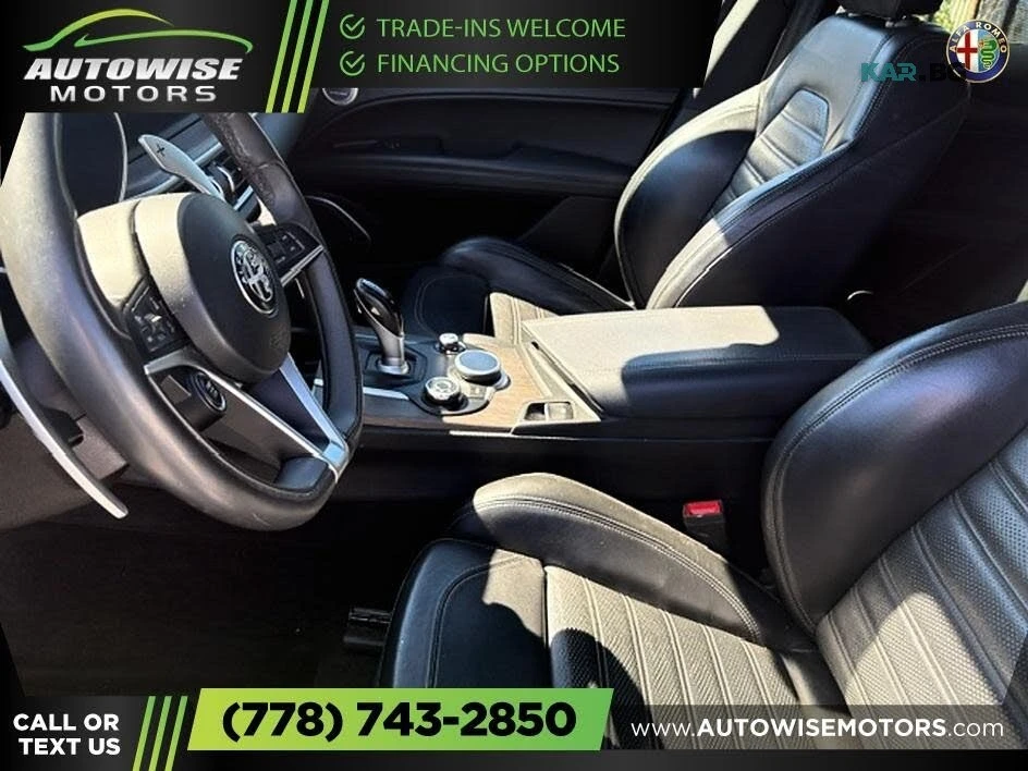 Alfa Romeo Stelvio Ti* SPORT* AWD* КОЖА* ПОДГРЕВ* ПАНО* КАМЕРА* , снимка 8 - Автомобили и джипове - 56180297