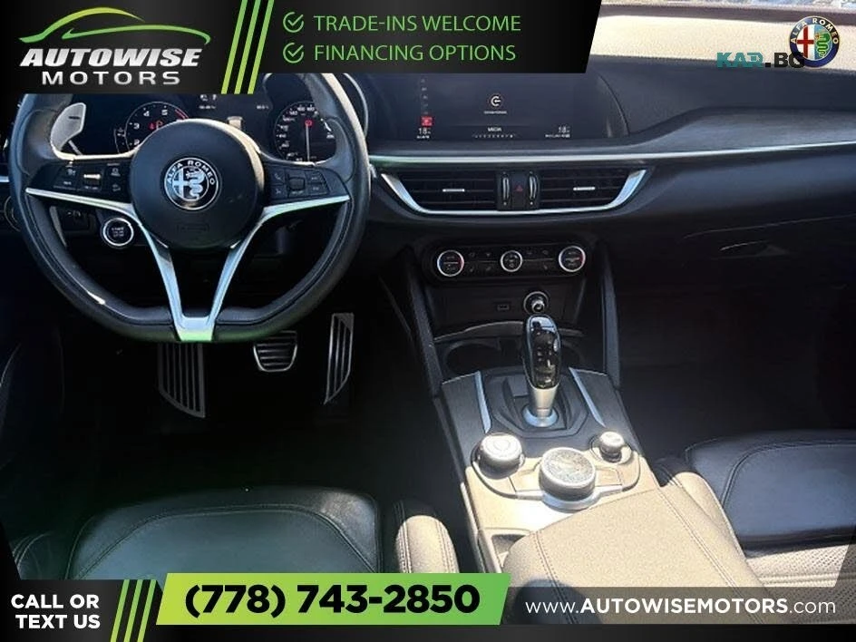 Alfa Romeo Stelvio Ti* SPORT* AWD* КОЖА* ПОДГРЕВ* ПАНО* КАМЕРА* , снимка 10 - Автомобили и джипове - 56180297