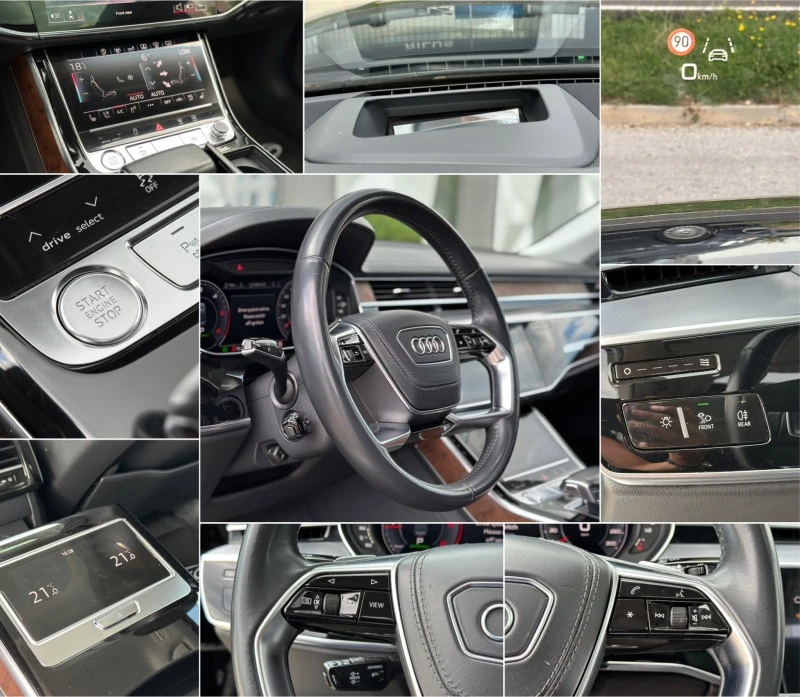 Audi A8 50TDI#DISTRONIC#PODGREV#OBDUH#PANORAMA#360 CAMERA#, снимка 16 - Автомобили и джипове - 41437605