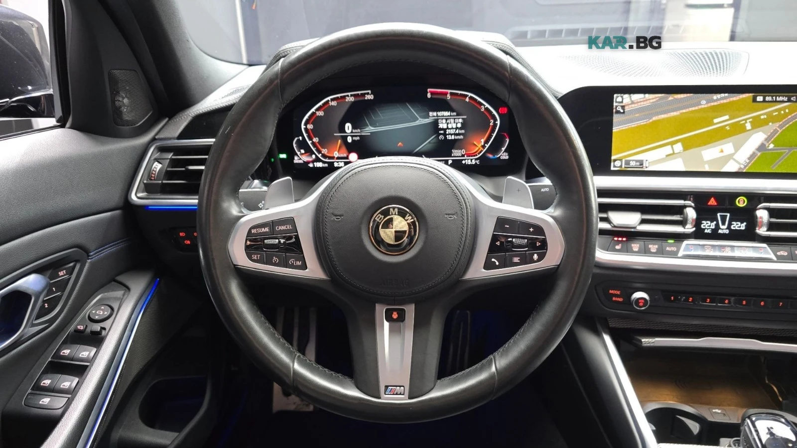 BMW 320 MSPORT* ПОДГРЕВ* AMBIENT* CAM* ПАНО* ДВА КЛЮЧА, снимка 13 - Автомобили и джипове - 55791304