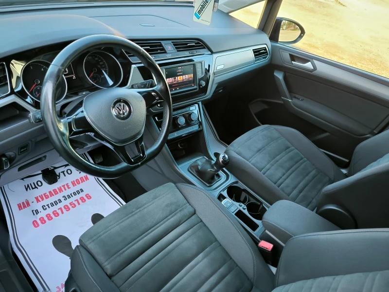VW Touran 2, 0ТDi-150k.c.6скор.HABИ, LED, , снимка 9 - Автомобили и джипове - 52817027