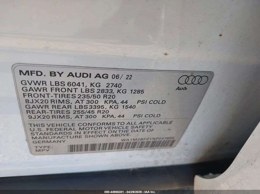 Audi Q4 E-Tron Prestige 50 Quattro, снимка 9 - Автомобили и джипове - 54772053