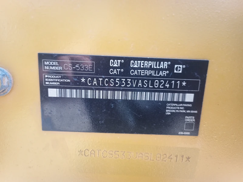 Валяк Cat CS533E, снимка 5 - Индустриална техника - 52534373