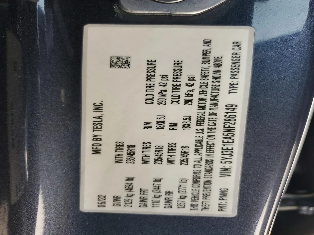 Tesla Model 3, снимка 12 - Автомобили и джипове - 55272144