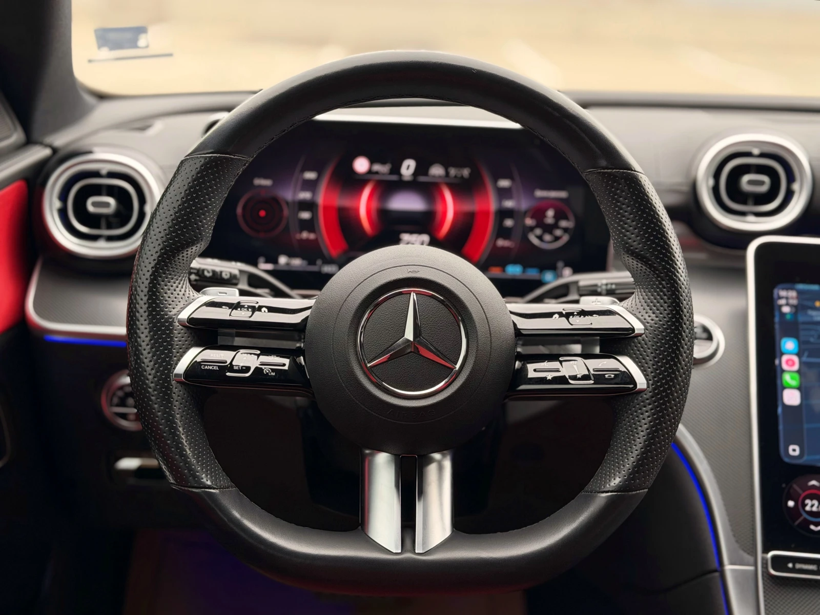 Mercedes-Benz C 300 -63 AMG pack-Digital-Ambient-Distronic-Burmester-, снимка 8 - Автомобили и джипове - 55498517