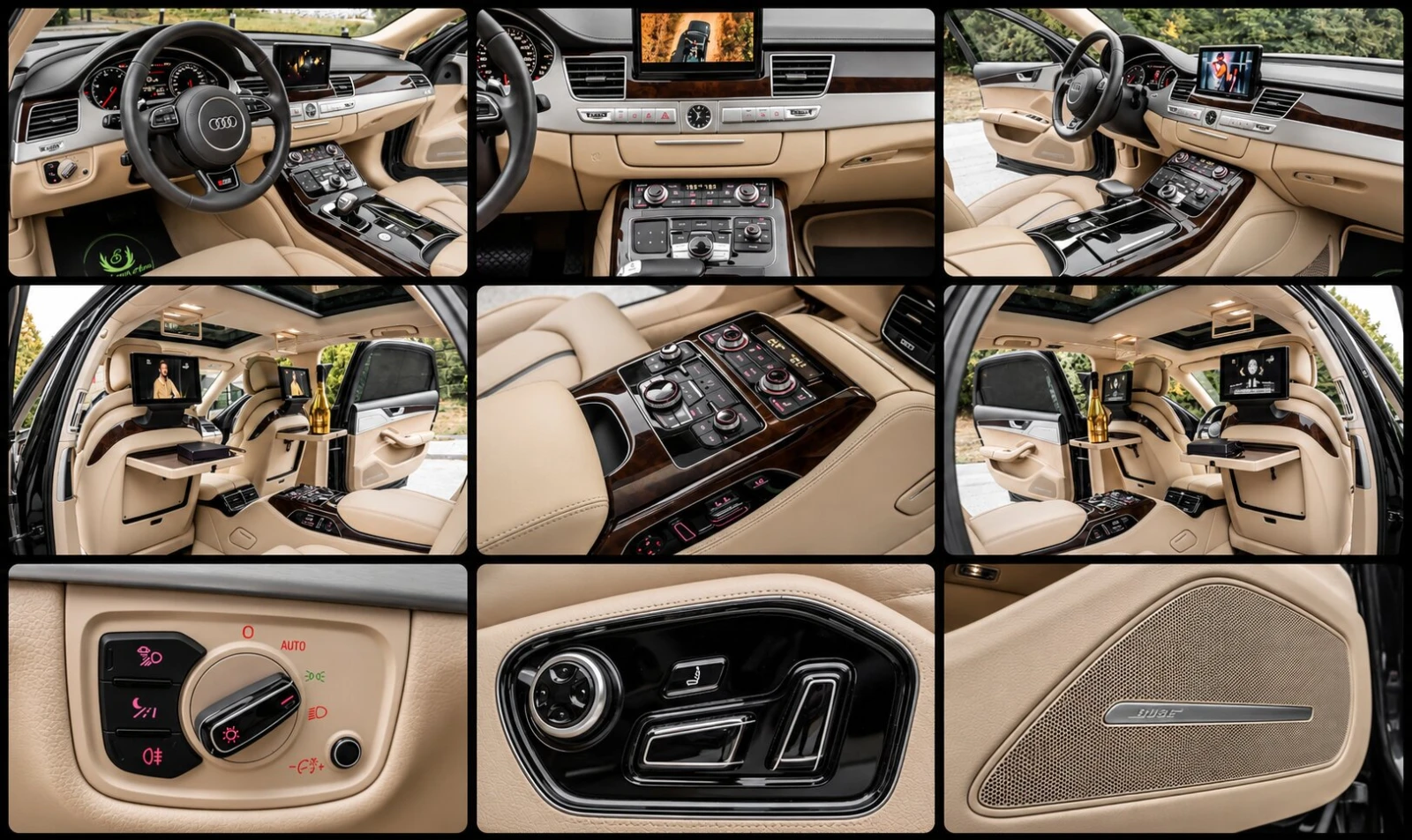 Audi A8 3.0TDI* EXCLUSIVE* BUSINESS CLASS* MASSAGES* 3xTV, снимка 15 - Автомобили и джипове - 56107104