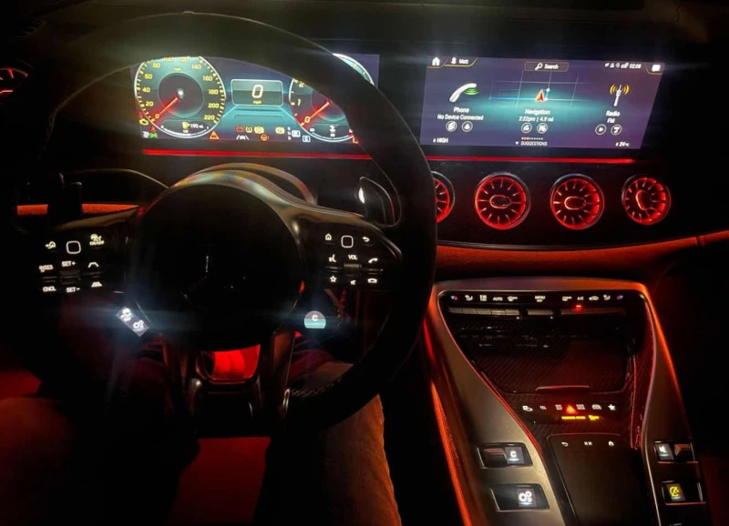 Mercedes-Benz GT * 6.3 BRABUS * CARFAX * БЕЗ ПЪРВОНАЧАЛНА ВНОСКА, снимка 7 - Автомобили и джипове - 52693728