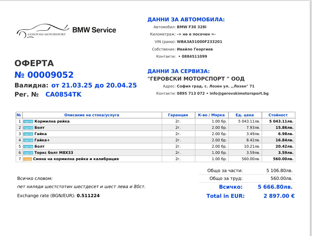 BMW 328 RWD Sport Line, снимка 8 - Автомобили и джипове - 54195128