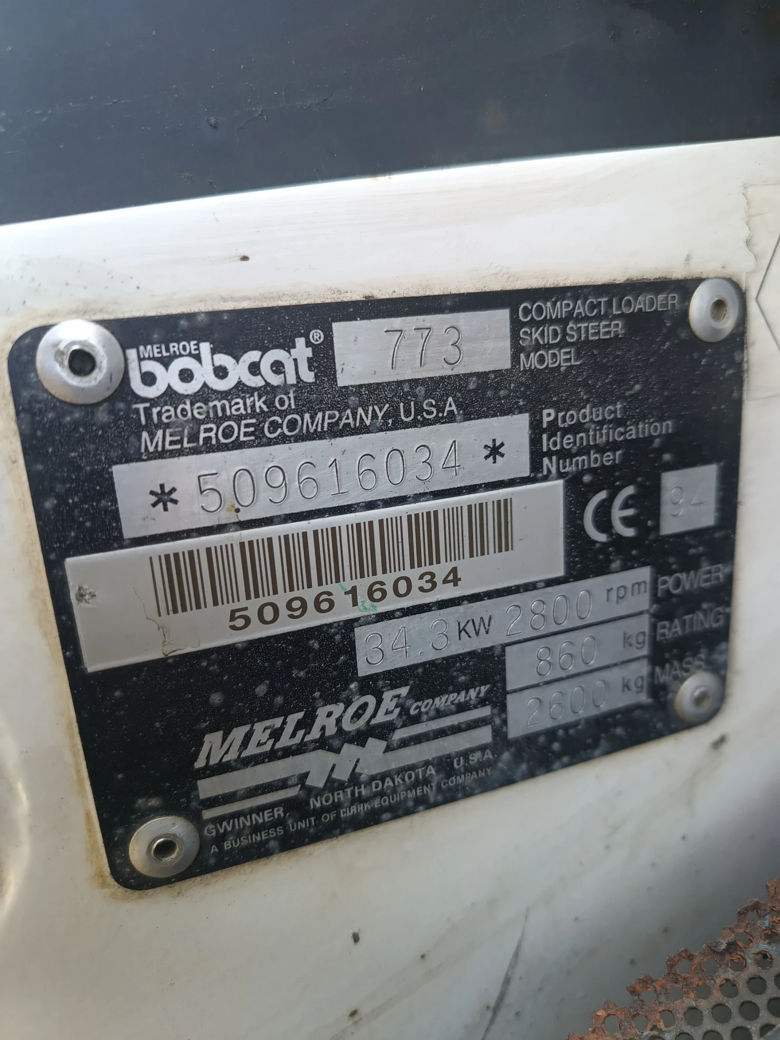 Мини челни товарачи Bobcat 773, снимка 11 - Индустриална техника - 55679119