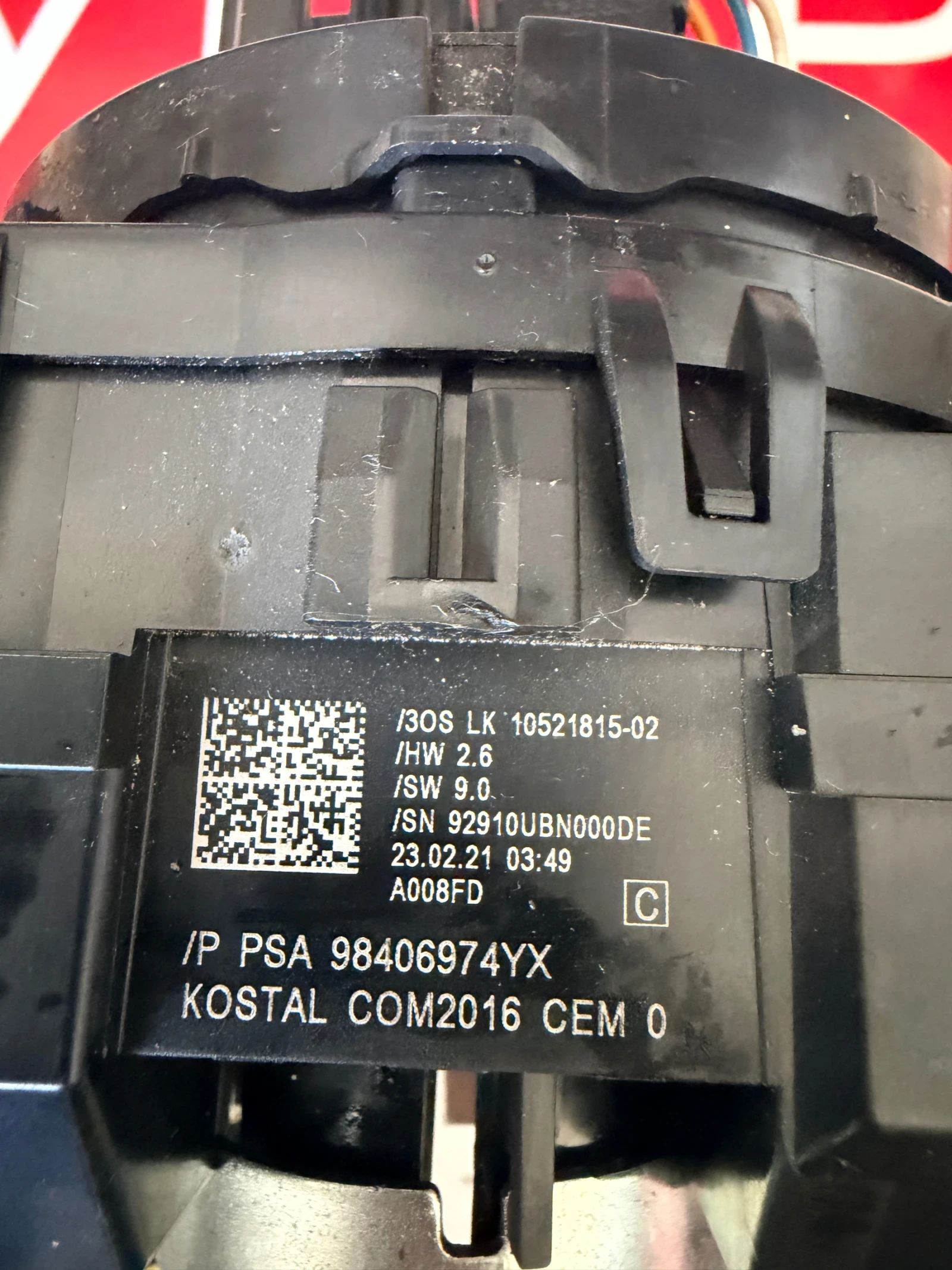 98406974YX Лостчета мигачи,чистачки с лентов кабел OPEL MOKKA 2022 98406974YX , снимка 4 - Части - 54179536