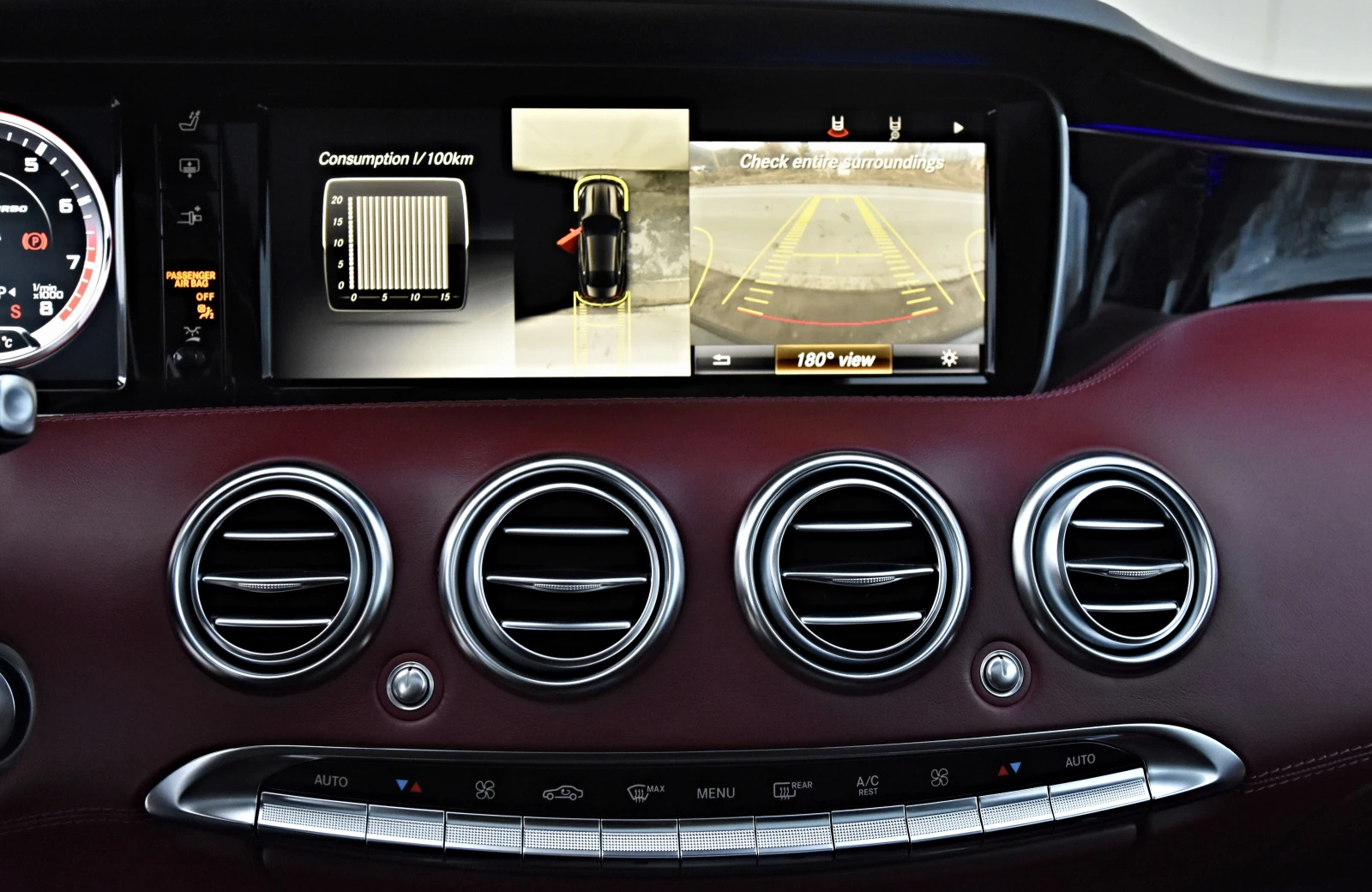 Mercedes-Benz S 500 COUPE 4Matic 63AMG Styling DESIGNO 360 BURMESTER  | Mobile.bg   13