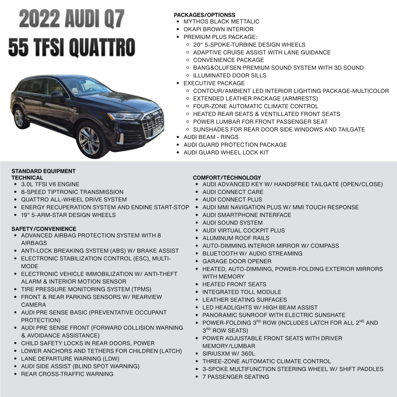 Audi Q7 55TFSI CARFAX , снимка 17 - Автомобили и джипове - 55668434