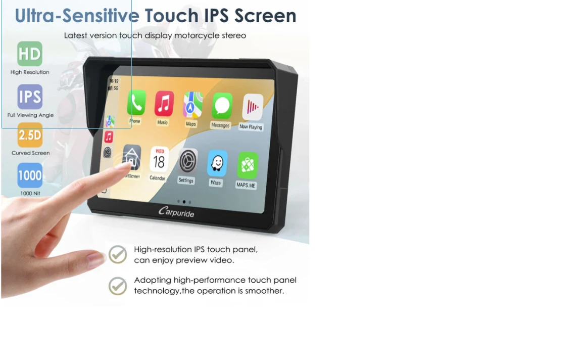 Carpuride W502BS - BMW Motorcycle CarPlay with OEM Controller Integration | Mobile.bg � ����������� 1