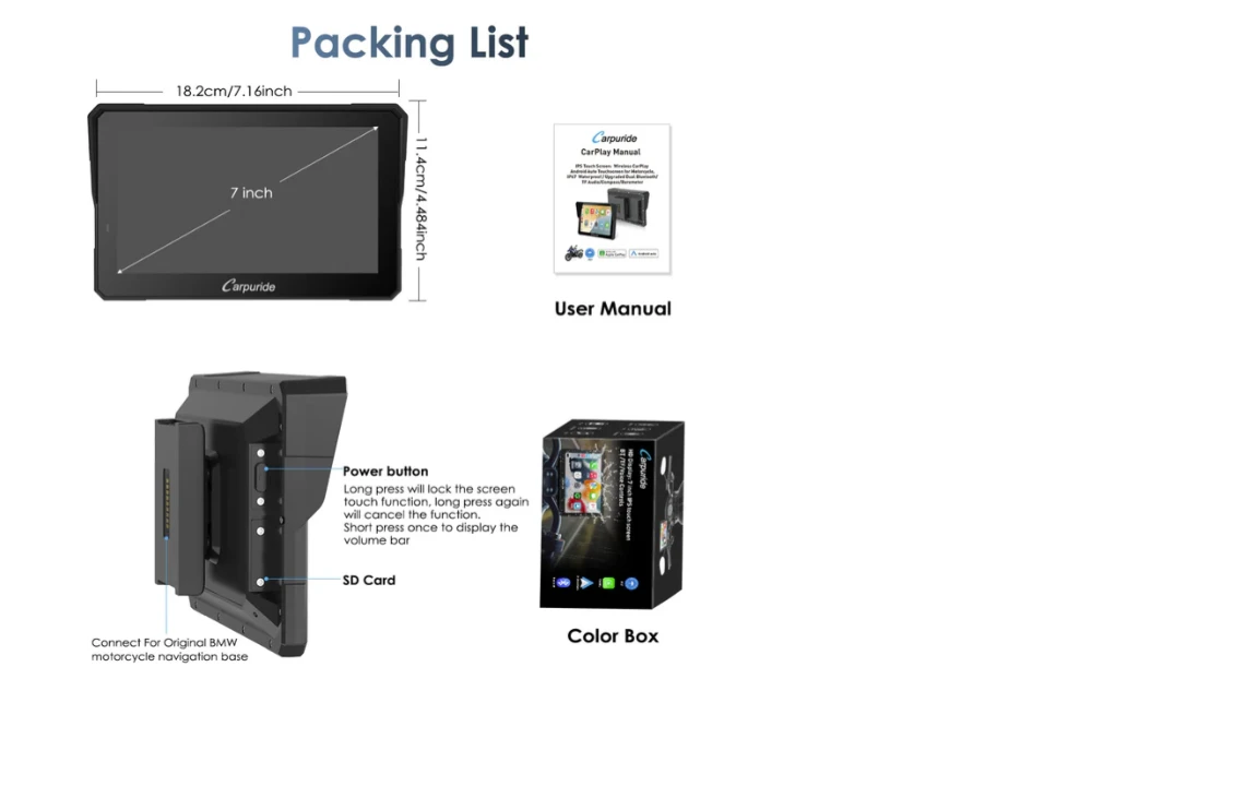 Carpuride W502BS - BMW Motorcycle CarPlay with OEM Controller Integration | Mobile.bg � ����������� 3