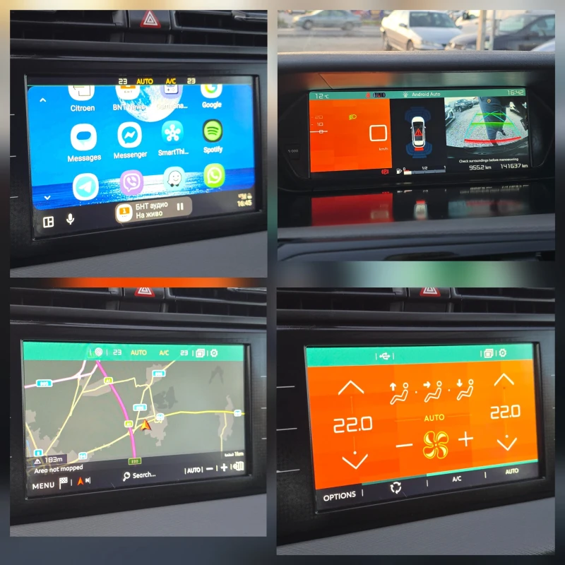 Citroen C4 Picasso 1.6 HDI WIRELESS CAR PLAY ANDROID AUTO WAZE , снимка 9 - Автомобили и джипове - 52529542