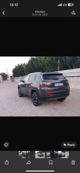 Jeep Compass 2.0 d Limited 170k.c. Самопаркиране. - 12500 € / 24447.88 лв. - 95604679 5