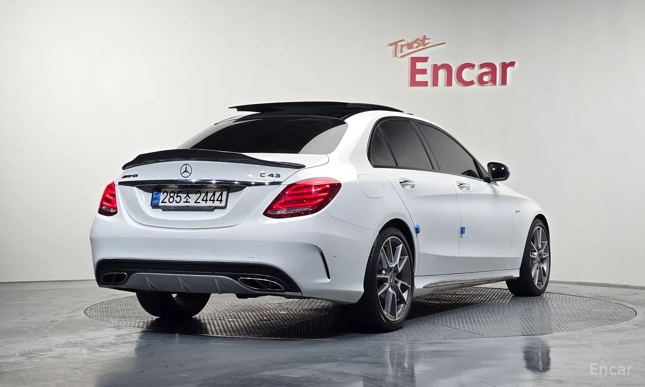 Mercedes-Benz C 43 AMG 4MATIC* BURMESTER* HUD* ПОДГРЕВ* SUNROOF* КАМЕРА* , снимка 3 - Автомобили и джипове - 54996549