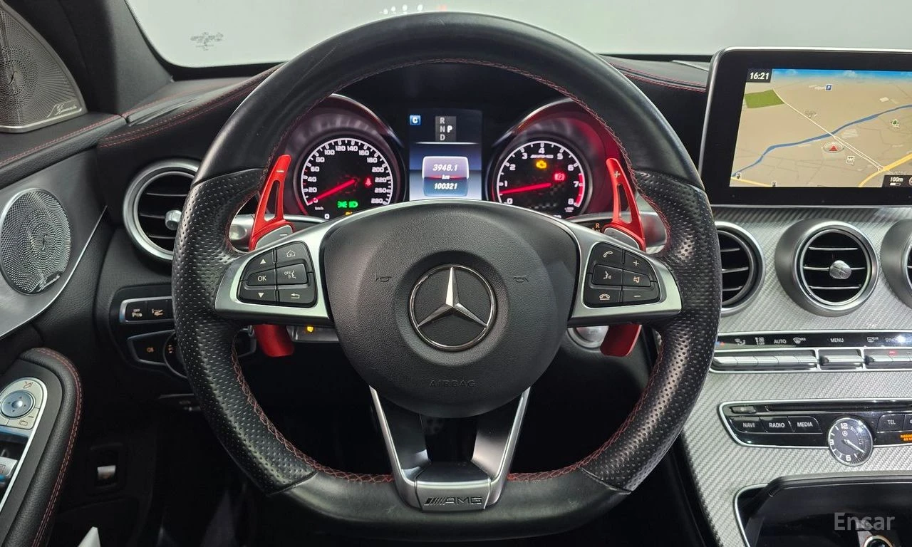 Mercedes-Benz C 43 AMG 4MATIC* BURMESTER* HUD* ПОДГРЕВ* SUNROOF* КАМЕРА* , снимка 5 - Автомобили и джипове - 54996549