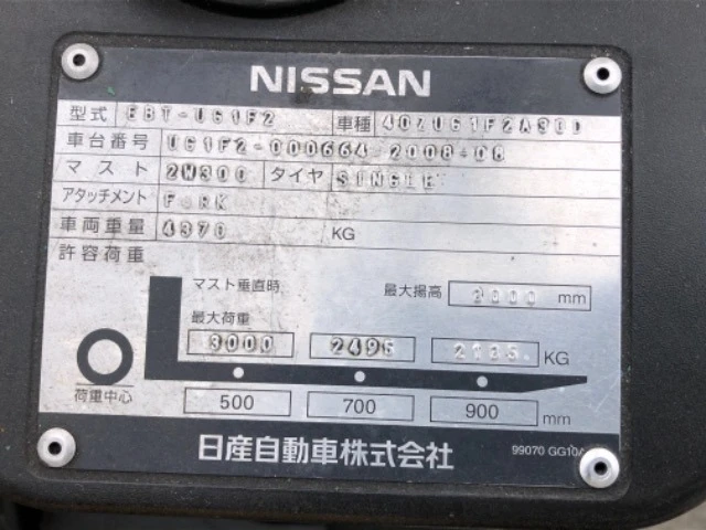 Мотокар Nissan    ГАЗОКАР 3 тона, снимка 17 - Индустриална техника - 40827286