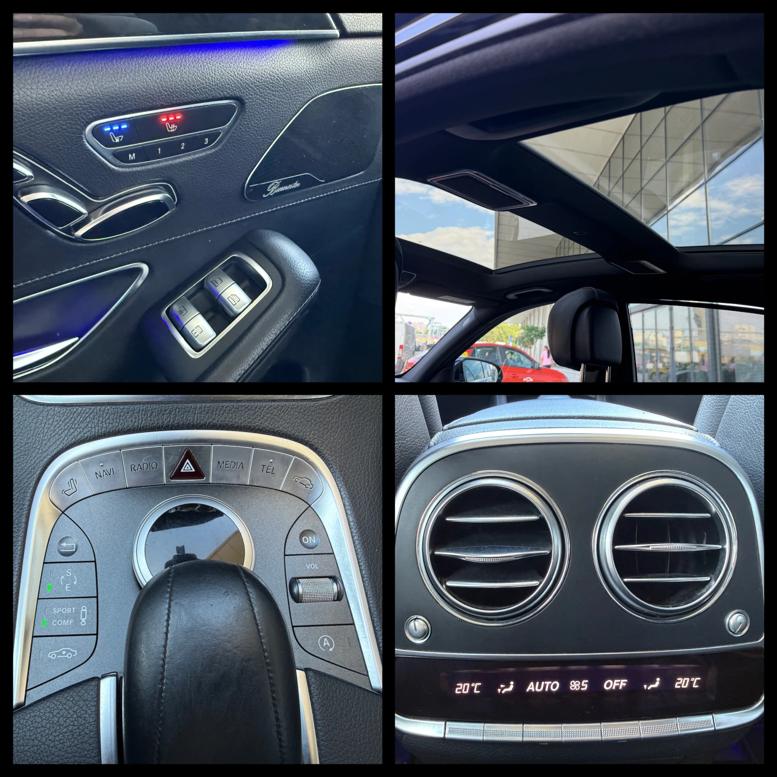 Mercedes-Benz S 350 CDI Long 6 МЕСЕЦА ГАРАНЦИЯ/AMG 258к.с. Дистроник, снимка 13 - Автомобили и джипове - 55501637